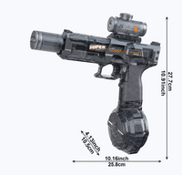 MégaSplash — Pistolet à Eau Électrique noir avec Viseur Tactique